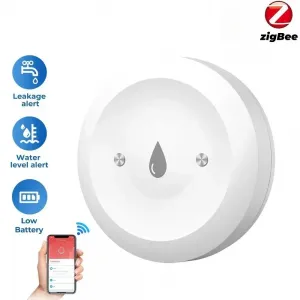 Датчик протечки ZigBee Tuya, Smart Life, Алиса, Салют