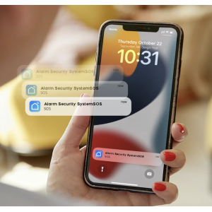 Сигнализация WIFI GSM (2G) Tuya, Smart Life, 4.3" 