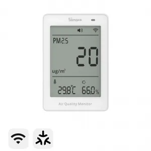Sonoff SAWF-07P - датчик-монитор качества воздуха PM, Matter, Wi-Fi