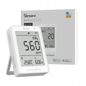 Sonoff SAWF-08P - датчик-монитор качества воздуха CO2, Matter, Wi-Fi