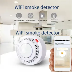 Датчик дыма Wi-Fi Tuya, Smart Life