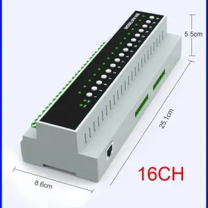 Контроллер PN16III на 16 каналов Wi-Fi + Zigbee 3.0 + LAN +RS485, сухие контакты, Tuya, Smart Life, Алиса, Google Home