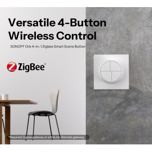 SONOFF SNZB-01M - 4-х клавишная беспроводная кнопка Zigbee + eWeLink Remote