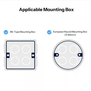 SONOFF Fusion E1GS - Корпус для настенного одноклавишного выключателя с нейтралью 