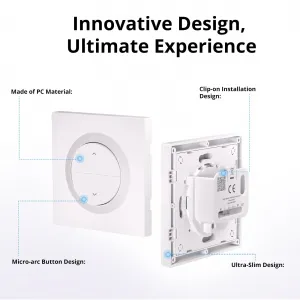 SONOFF Fusion ERBS - Корпус настенного выключателя для рулонных штор