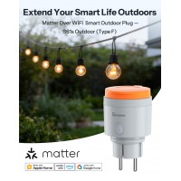 Sonoff S61STPF-PM-O Wifi розетка уличная, IP44, Matter, 16A, 3840W Max, с мониторингом
