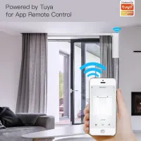 Умный регулируемый электрокарниз Moes для штор, Wi-Fi Tuya, Smart Life, Алиса, длина проема от 1м до 6.2 м., с RF-пультом 