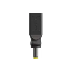 Переходник питания USB Type-C (F) - DC 5.5 x 2.5(M), черный