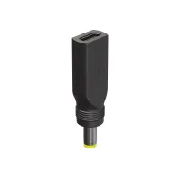 Переходник питания USB Type-C (F) - DC 5.5 x 2.5(M), черный