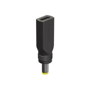 Переходник питания USB Type-C (F) - DC 5.5 x 2.5(M), черный
