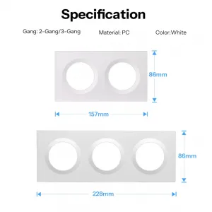 SONOFF EF2G рамка для выключателей