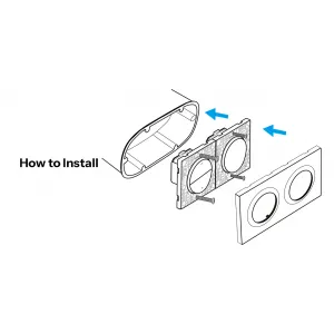 SONOFF EF2G рамка для выключателей