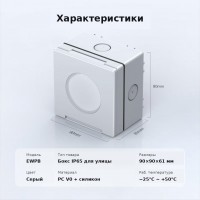 SONOFF EWPB - Уличный водонепроницаемый бокс IP65 для выключателей и розеток серии Fusion