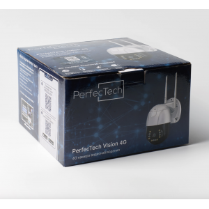 Уличная поворотная IP камера PerfecTech Vision 4G с SIM слотом + LAN, 2МП, IP66