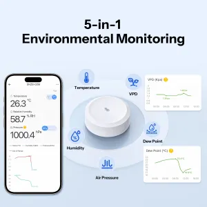 SONOFF SNZB-02M - Zigbee датчик температуры, влажности, давления воздуха, точки росы 