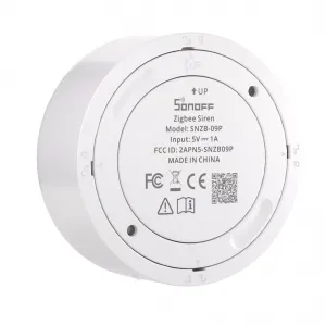 SONOFF SNZB-09P - внутренняя свето-звуковая сирена Zigbee SenseGuard от 75 до 105 дБ SONOFF SNZB-09P - внутренняя свето-звуковая сирена Zigbee SenseGuard от 75 до 105 дБ