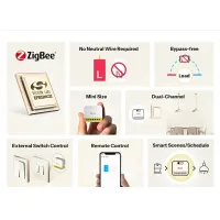 SONOFF MINI-ZB2GS-L - ZigBee реле на 2 канала без нейтрали