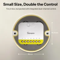 SONOFF MINI-ZB2GS-L - ZigBee реле на 2 канала без нейтрали