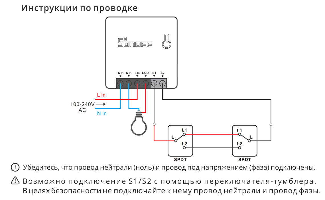 Sonoff Mini R2 Wi-Fi реле для механических выключателей купить в Минске  оптом и в розницу у первого поставщика в РБ